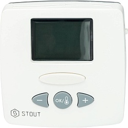 Электронный комнатный термостат STOUT с выносным датчиком